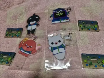 교육 방송 타마 훼미리마트 한정판 아크릴 스탠드 4개 세트