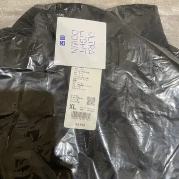 새상품 유니클로 울트라 라이트 다운 베스트 XL 블랙