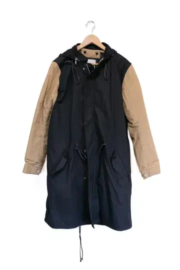 AR 후드 부착 남성용 코트/다운