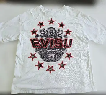 EVISU 화이트 T셔츠 USED