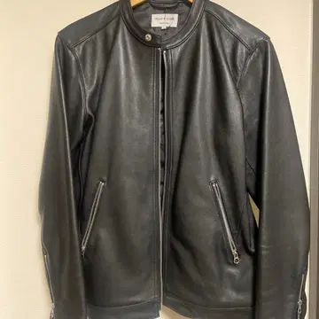FREAK'S STORE 블랙 가죽 라이더 자켓 L