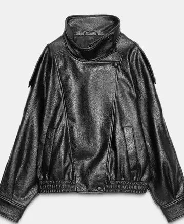 새상품 ZARA 페이크 가죽 자켓