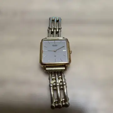 [정크] 레트로 쿼츠 손목시계 실버 골드