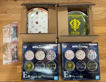 제일복권 건담 지크 아스 E상 플레이트 2장 G상 아크릴 참 2개