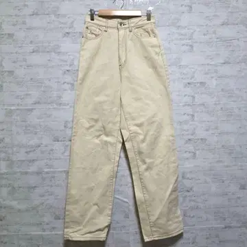 [반스 체인지] 와이드 팬츠 치노 팬츠 M 캐주얼 아이보리