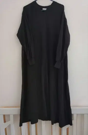 맨투맨 원피스 블랙