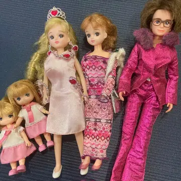 리카짱 인형 5체 세트와 집 세트