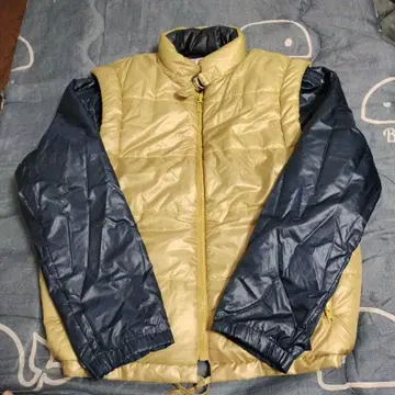 DESCENTE DWK-2323 나일론 자켓 M 골드/네이비