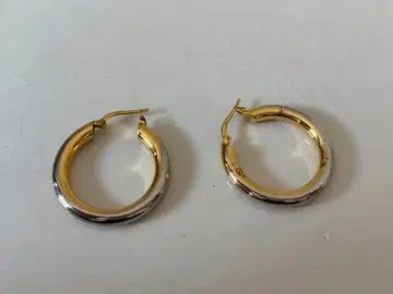 질 샌더 후프 귀걸이 골드 실버