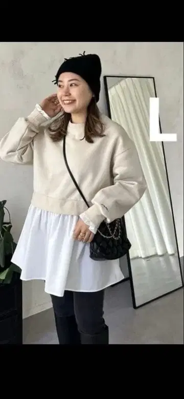 프로즈베일 프릴 슬리브 2way 도킹 맨투맨