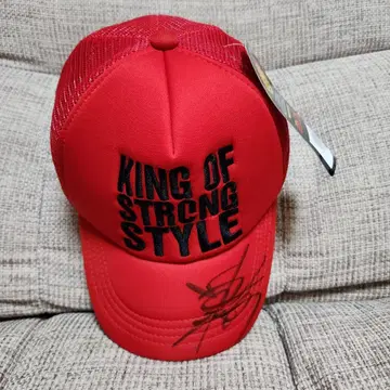 나카무라 신스케 신일본 프로레슬링 캡 프라이빗 사인 포함