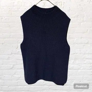 11283 매킨토시 철학 니트 베스트 스웨터 네이비 M