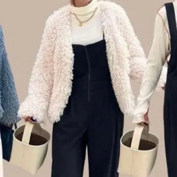 시마무라 [새상품] 화이트 보아 플리스 자켓