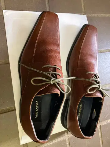 브라운 레이스업 드레스 슈즈 25.0cm