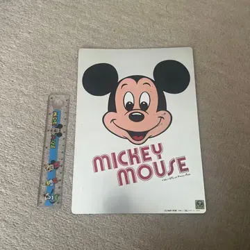 디즈니 Disney 책받침 책받침 자 눈금자 미키