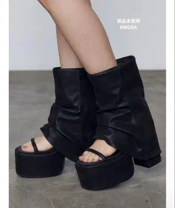 EMODA 샌들부츠 커버 벌키 샌들 S 사이즈