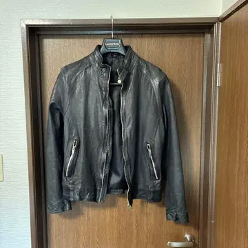 싱글 가죽 자켓 양가죽 한국 새상품