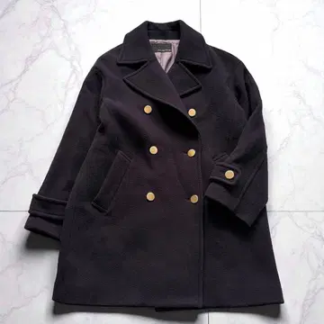 빅 그린 라벨 릴랙싱 SC 메탈 버튼 XL P 코트 네이비