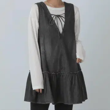 로리즈팜 데님 미니 원피스