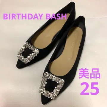 [ 새상품급 ] BIRTHDAY BASH 블랙 플랫슈즈