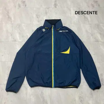 데상트 JBL TOUR 나일론 자켓 후드 수납 가능 뒷면 메쉬 일본제