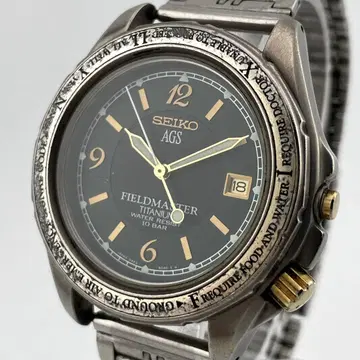 [ 가동/AGS ] 세이코 필드 마스터 데이트 손목시계 스프링 드라이브