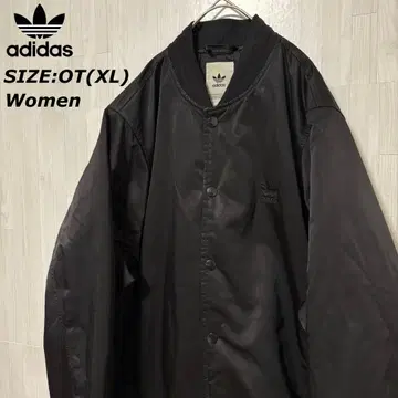 adidas 블루종 트레포일 빅 로고 봄버 자켓