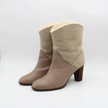 아프레 사바사바 천연 가죽 2WAY 퍼 부츠 (24cm) 새상품급