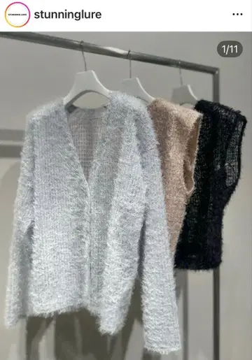 stunning lure 페더튤 가디건 M