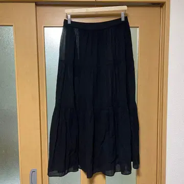 유니클로 UNIQLO 티어드 롱 스커트