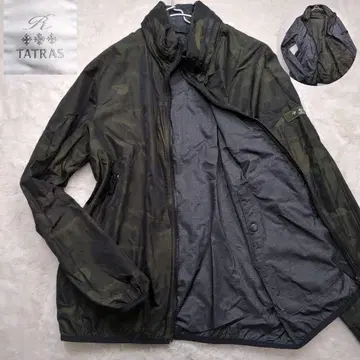 [ 새상품급 ] 타트라스 나일론 자켓 리버서블 카모플라주 어깨 로고 와펜