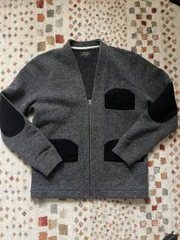 BEAMS* 집업 가디건 S 그레이