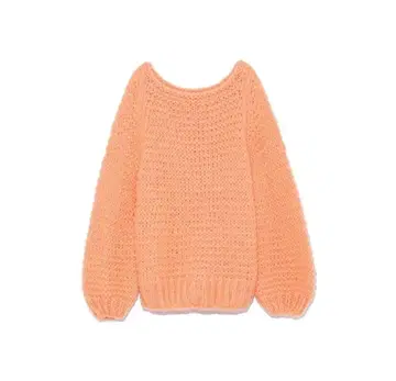 snidel/스나이델 모헤어 로우 게이지 핸드 니트