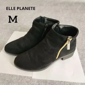 엘르 플래닛 스웨이드 숏부츠 블랙 M 집업