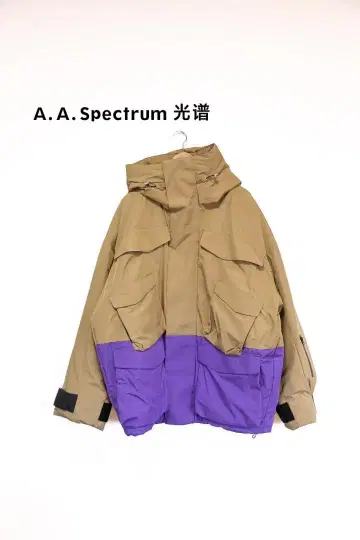 A. A. Spectrum 마운틴 후드티 베이지/보라색