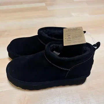 새상품 BEARPAW 베어파우 어그 부츠 통굽 블랙 26cm