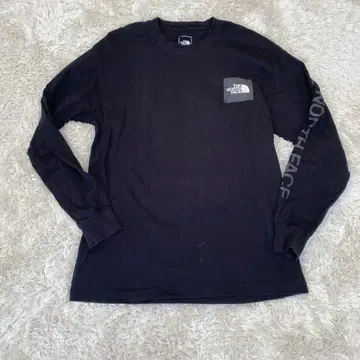 THE NORTH FACE 블랙 긴팔 티셔츠 남성용 L 롱티