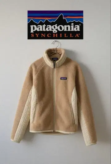 파타고니아 신틸라 보아 자켓 내추럴 구제 의류 USA 플리스