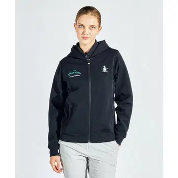 [새상품] Munsingwear 풀 집업 후드 자켓 블랙