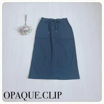 [새상품급] 오파크 클립 I라인 다크 타이트 스커트 38