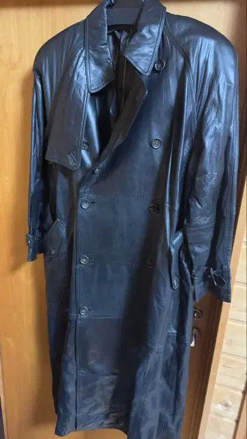 Sybilla 시빌라 고급 양가죽 고급 롱 가죽 코트 블랙