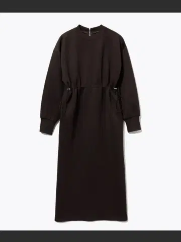 테크 맨투맨 원피스 브라운 M 사이즈