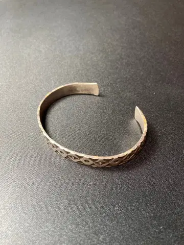 STAMPED BRACELET 빈티지 실버 뱅글