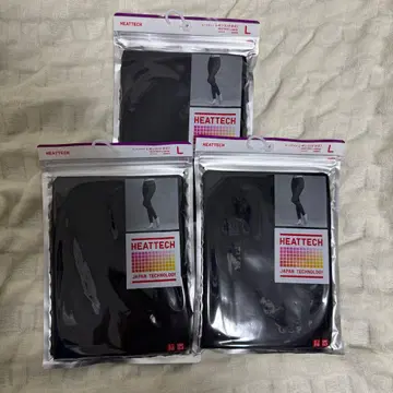 유니클로 히트텍 레깅스 (10분 길이) L 사이즈 블랙