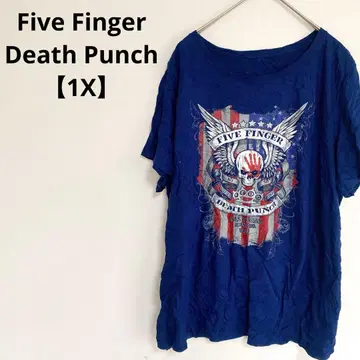 Five Finger Death Punch 티셔츠 1X 네이비 남성용
