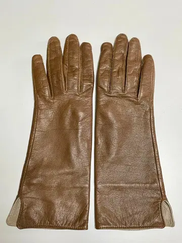 백화점 구매품 천연 가죽 여성용 그로브 카멜 가죽 장갑