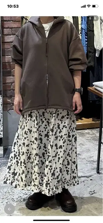 니코앤드 라이트 종이상자 ZIP 후드티