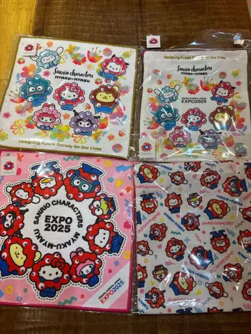 산리오 미야쿠미야쿠 미니 타월 복조리 세트 EXPO2025 만박