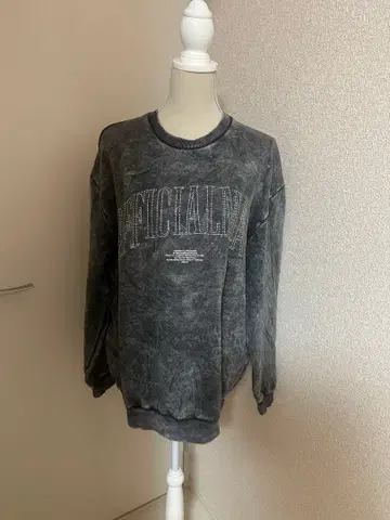 boohoo 그레이 맨투맨