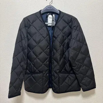 TAION CITY LINE 블랙 퀼팅 자켓